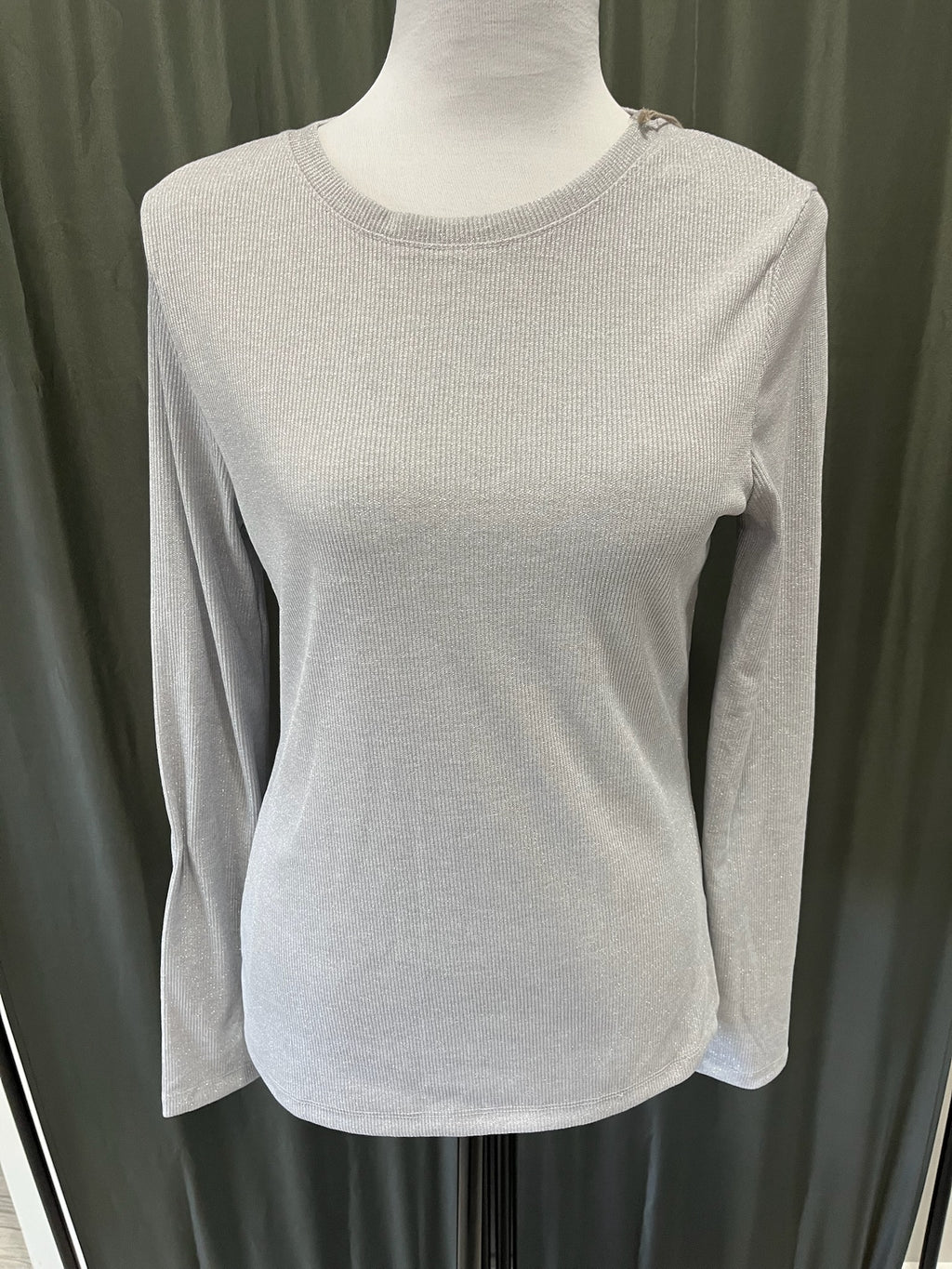 Women’s Silver Long Sleeve Shirt image 0