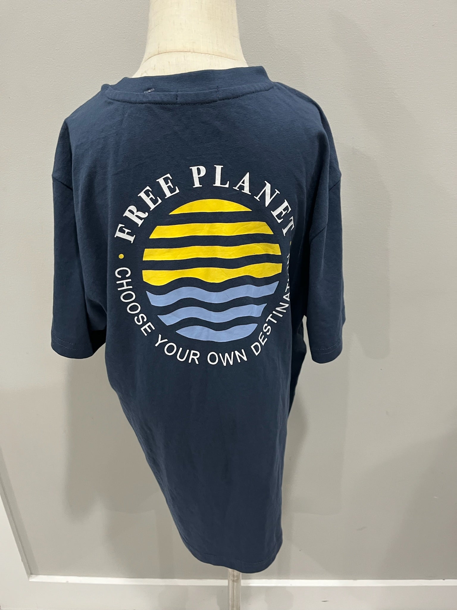 Boys Blue Free Planet Shirt image 3