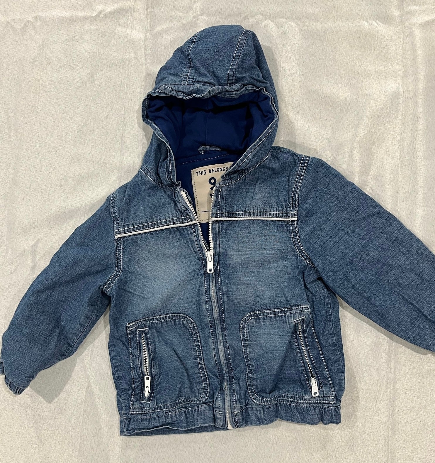 Unisex Toddler Jean Hoodie Jacket image 0