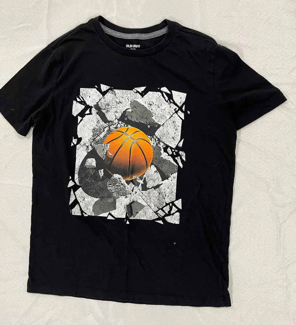 Boys Black Basketball Shirt image 0