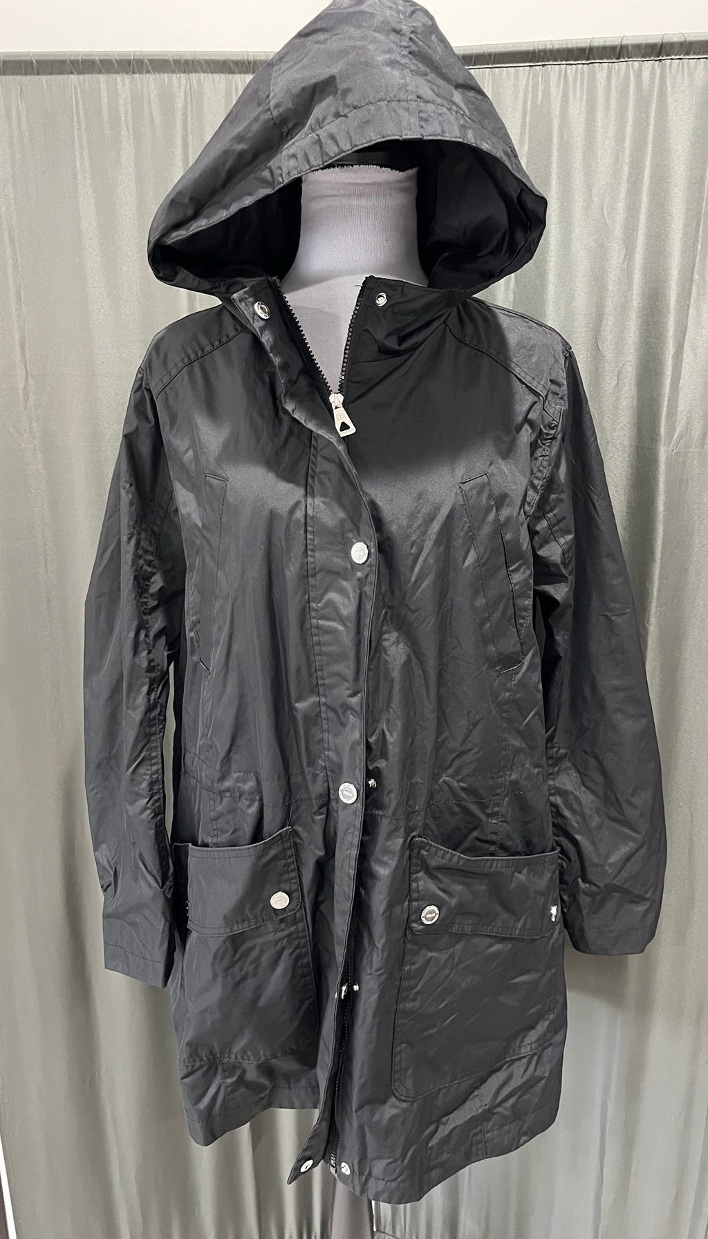 Women’s Black Rain Jacket image 0