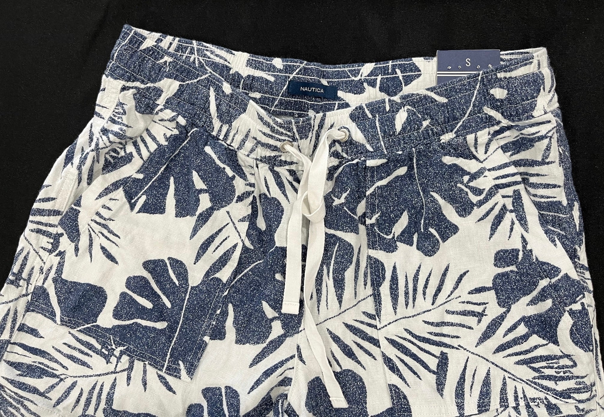 Women’s Blue Floral Summer Shorts image 1