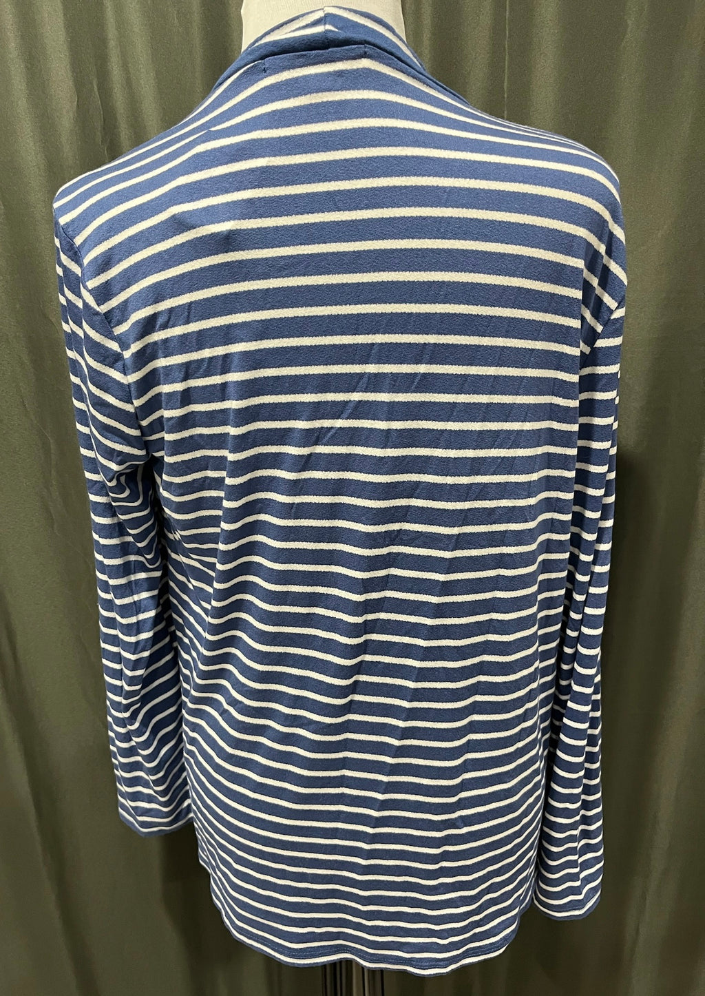 Blue & White Striped Cardigan  image 1