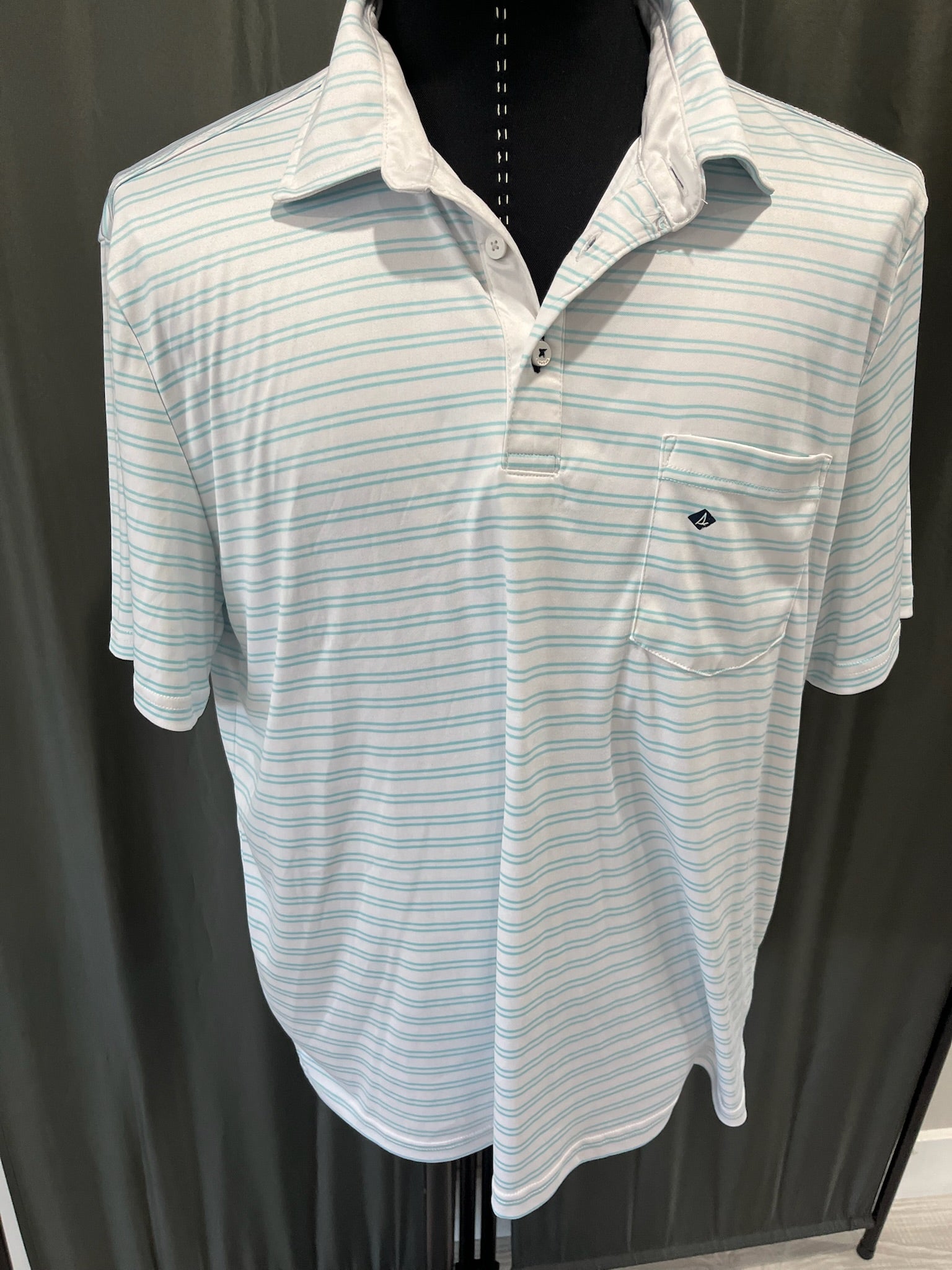 Men’s Striped Polo Shirt image 1