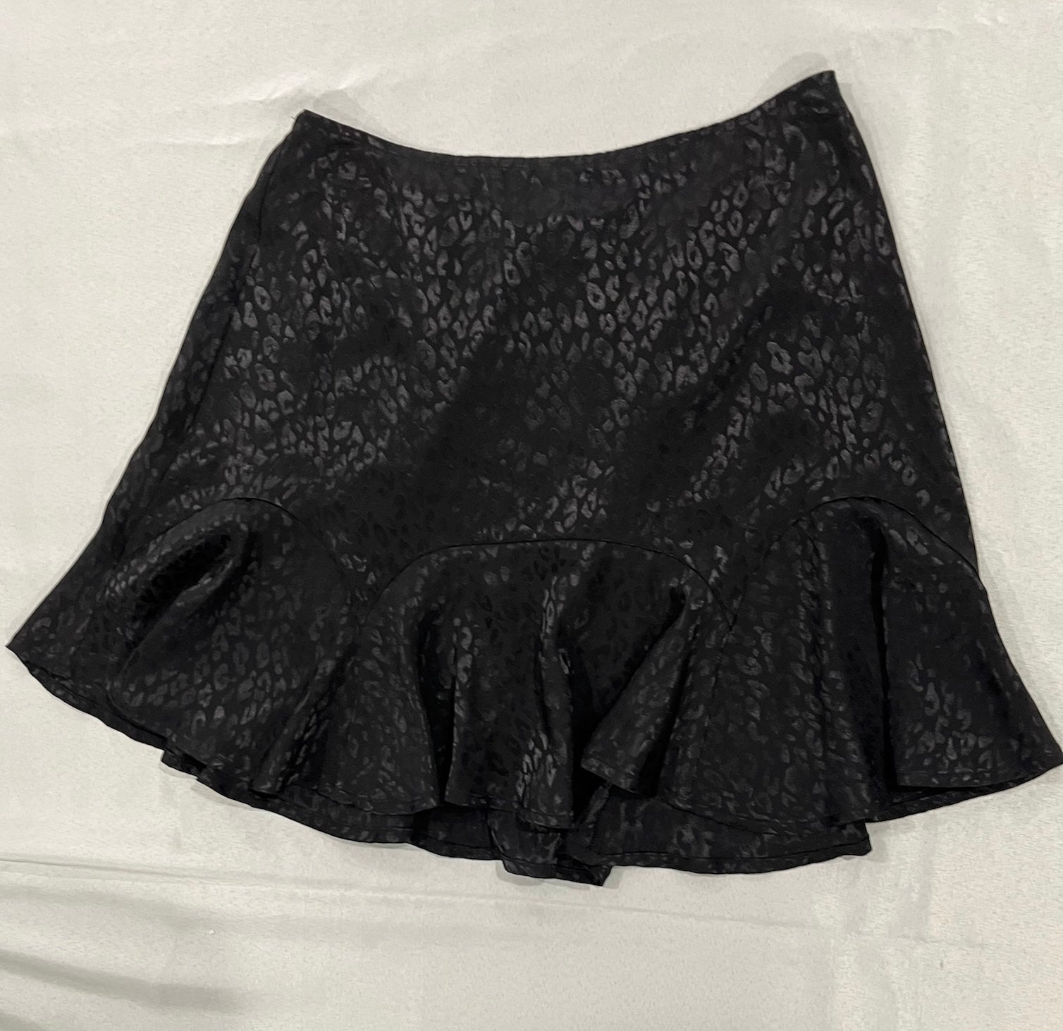 Women’s Black Leopard Print Skirt image 0
