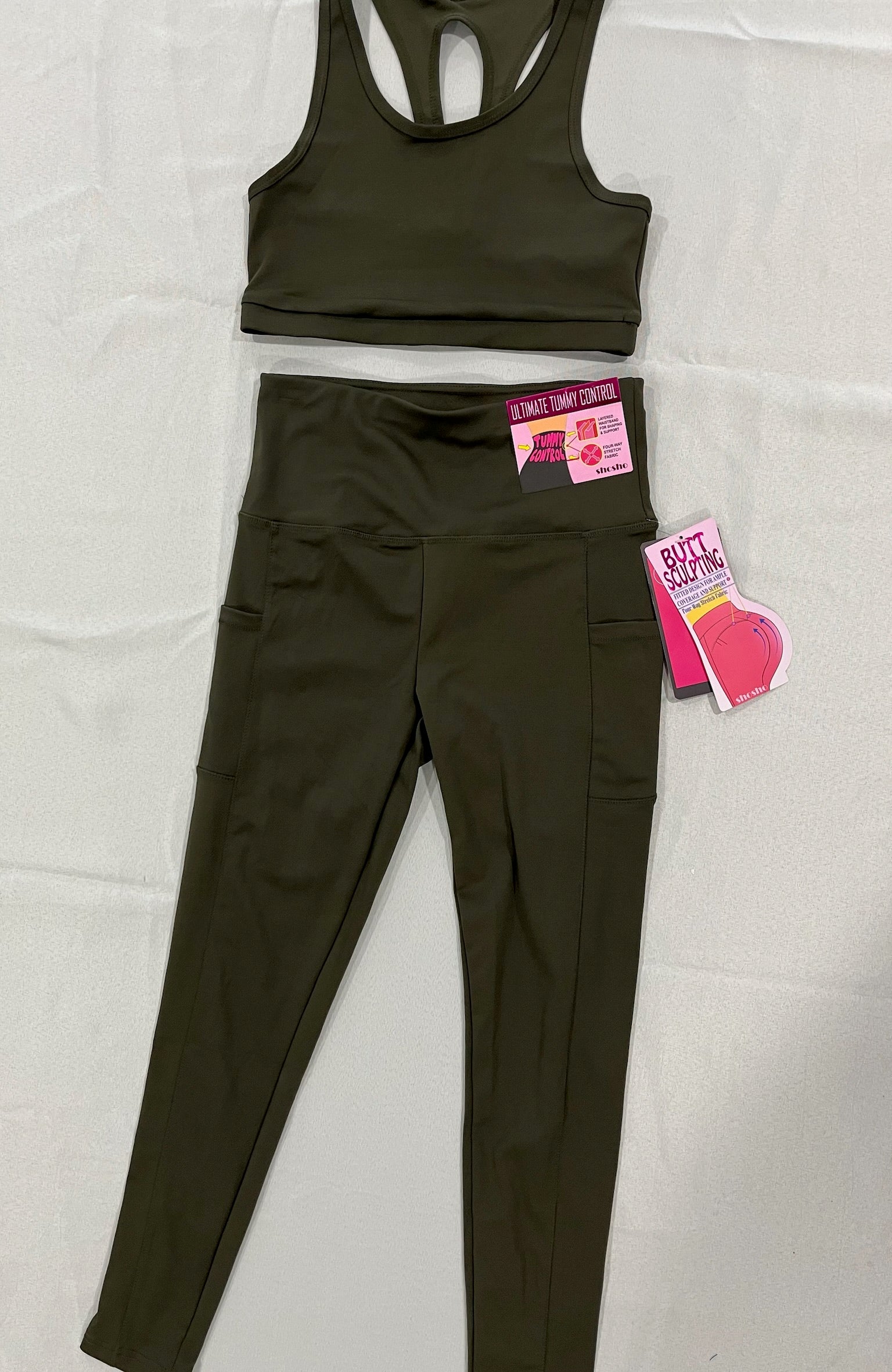 Women’s Solid Colored Two Piece Athletic Sets image 0