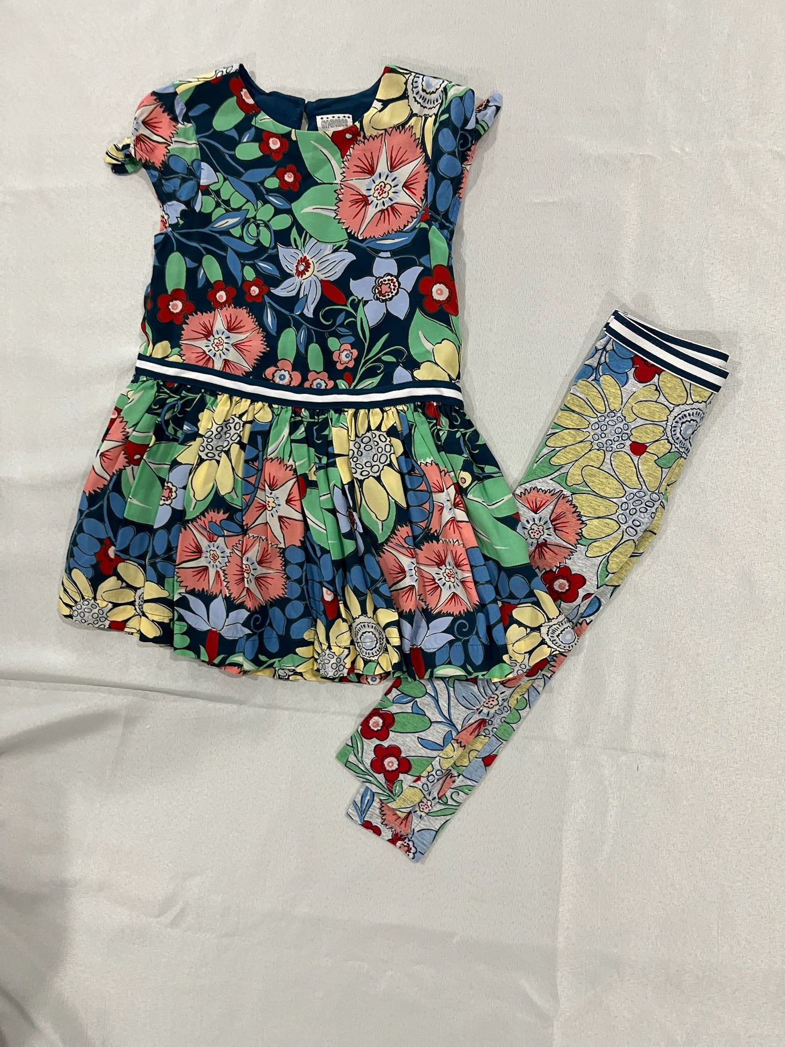 Girls Vintage Floral Two Piece Set image 0