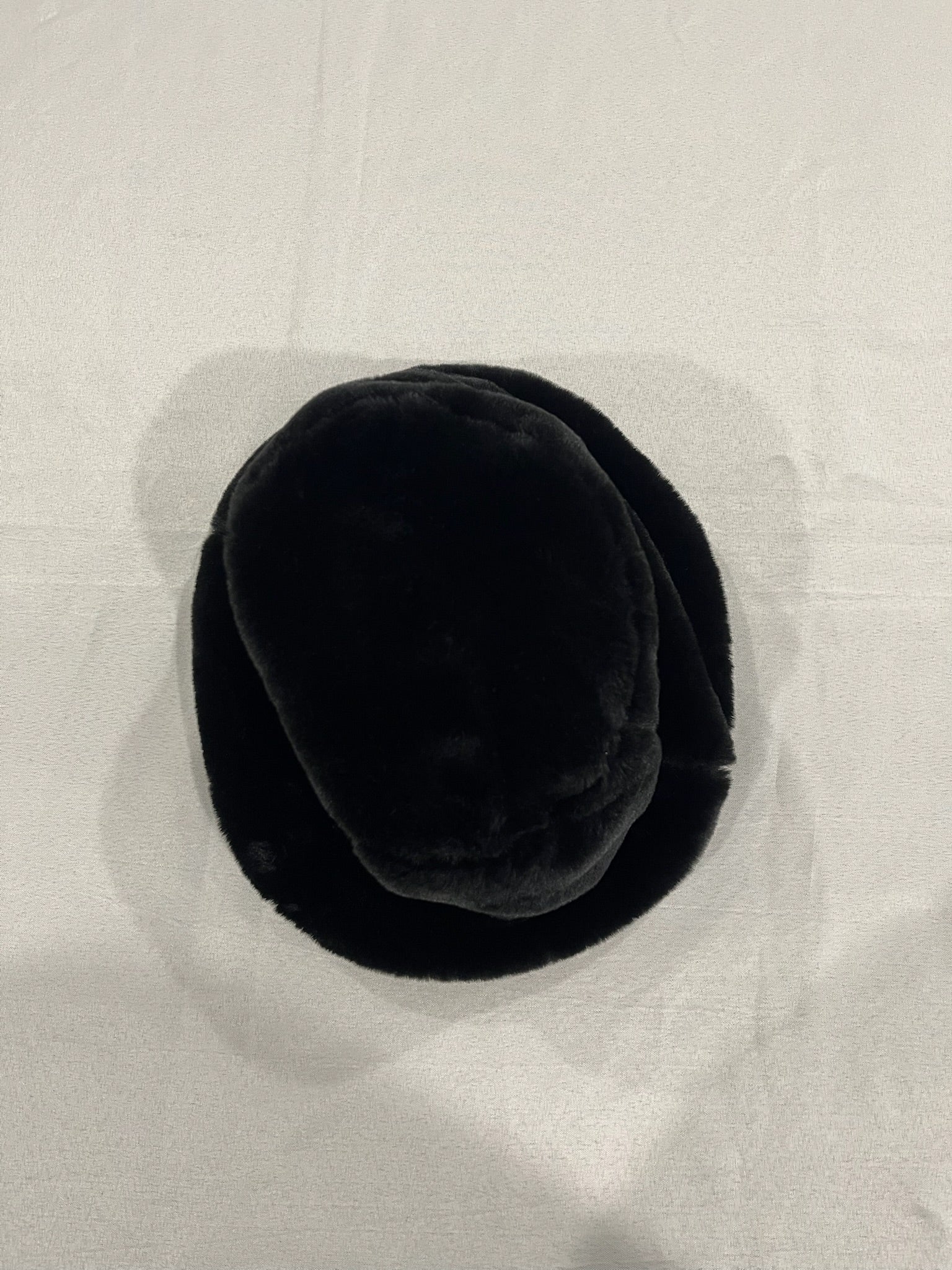 Black Fuzzy Unisex Hat image 0