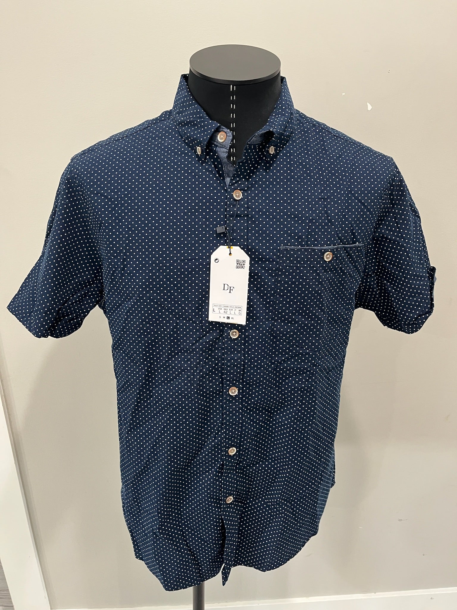 Men’s Blue Button Up Shirt image 0