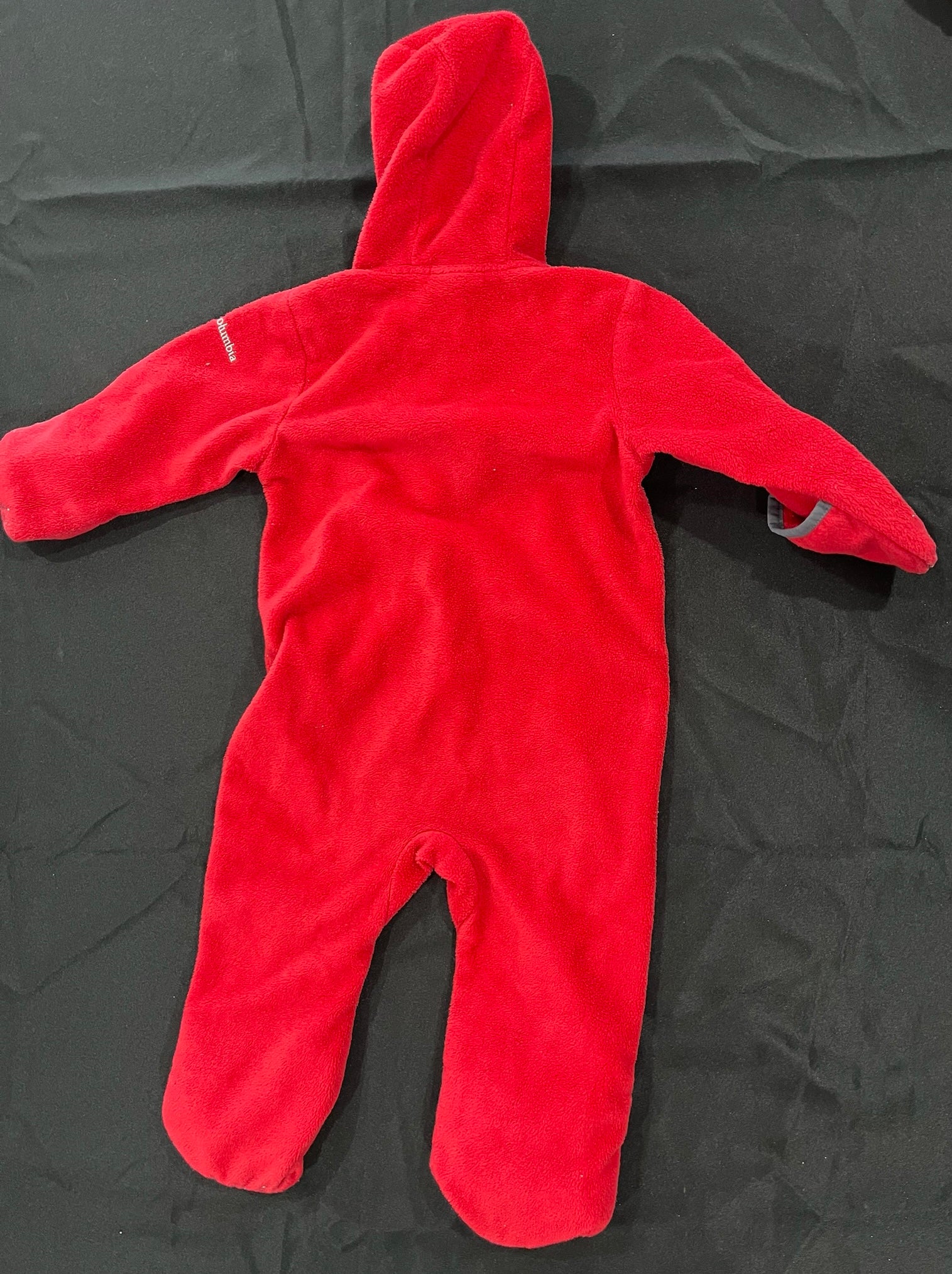 Unisex Red Warm Onesie With Hood image 2