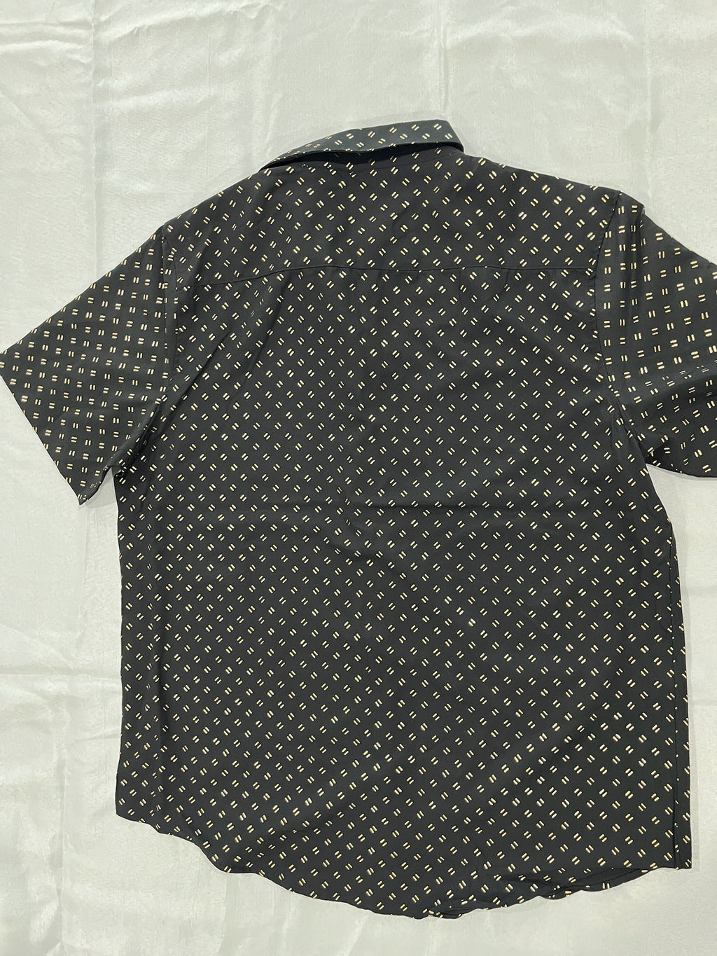 Mens Black & Gold Button Up Shirt image 2