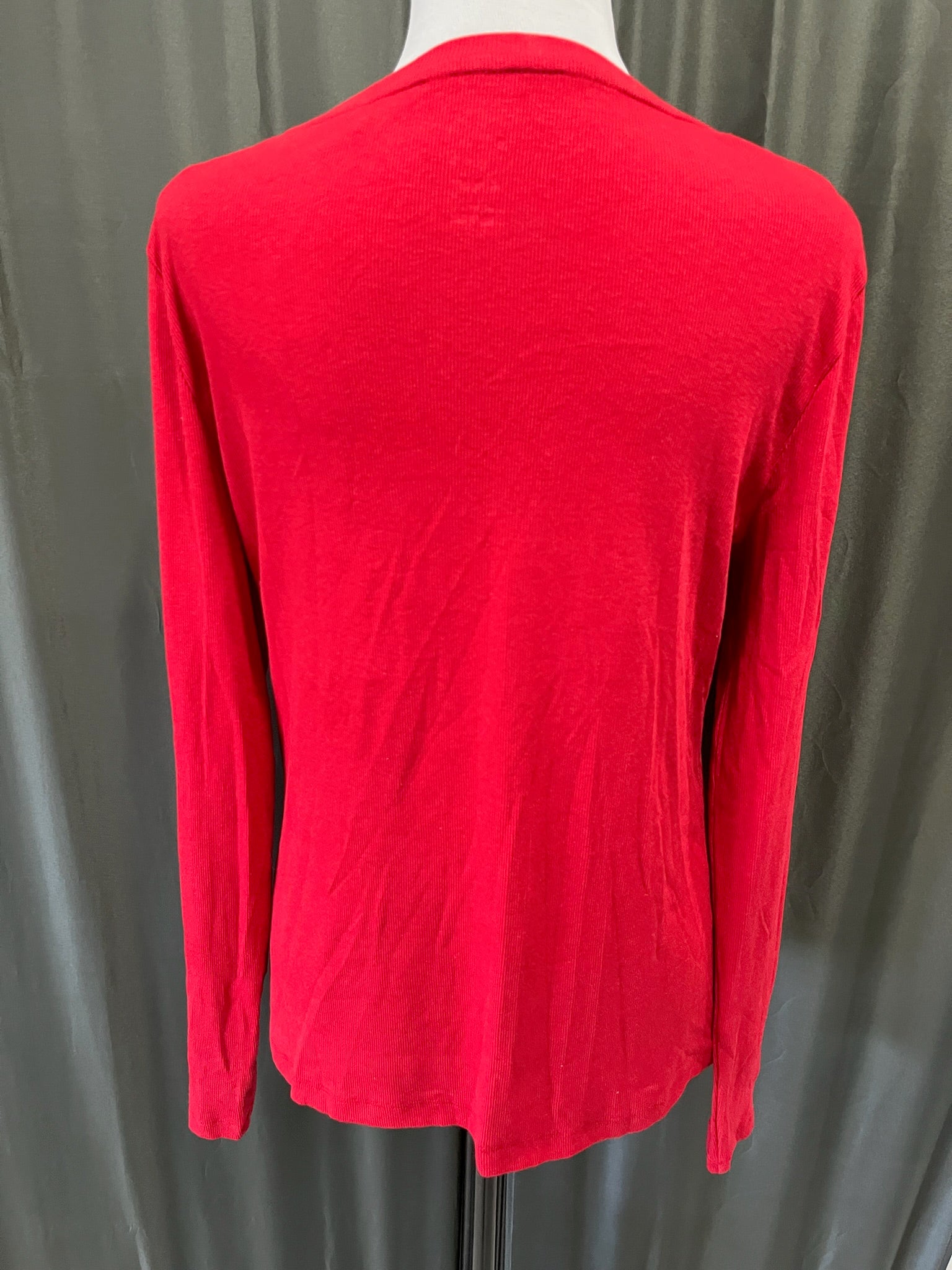 Women’s Red Long Sleeve Shirt image 2