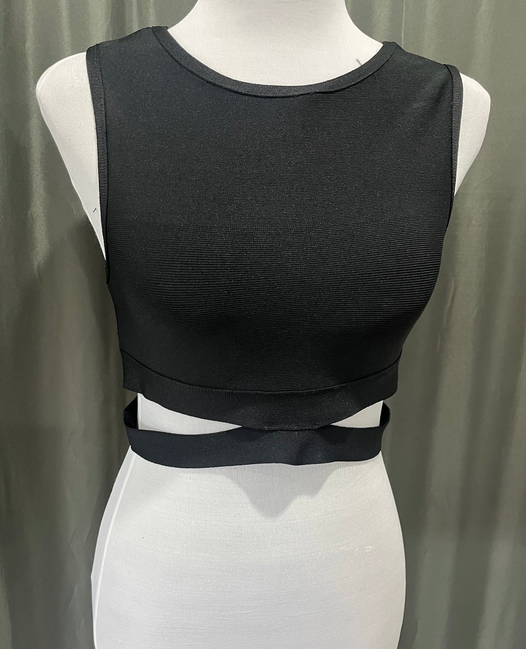 Women’s Black Crop Top image 1