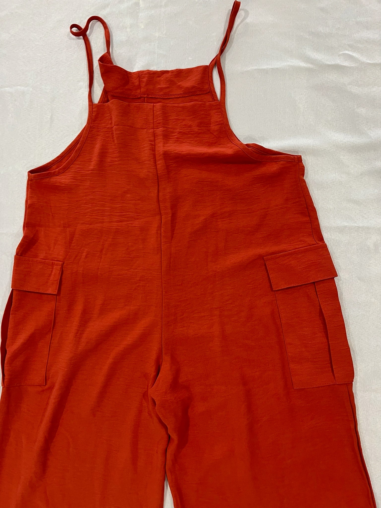 Womens Peach Orange Overalls image 3