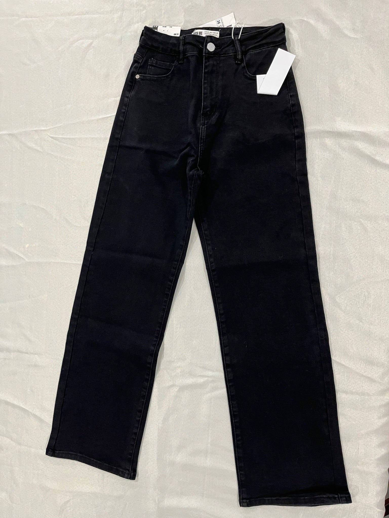 Women’s Black Wide Leg Jeans image 0