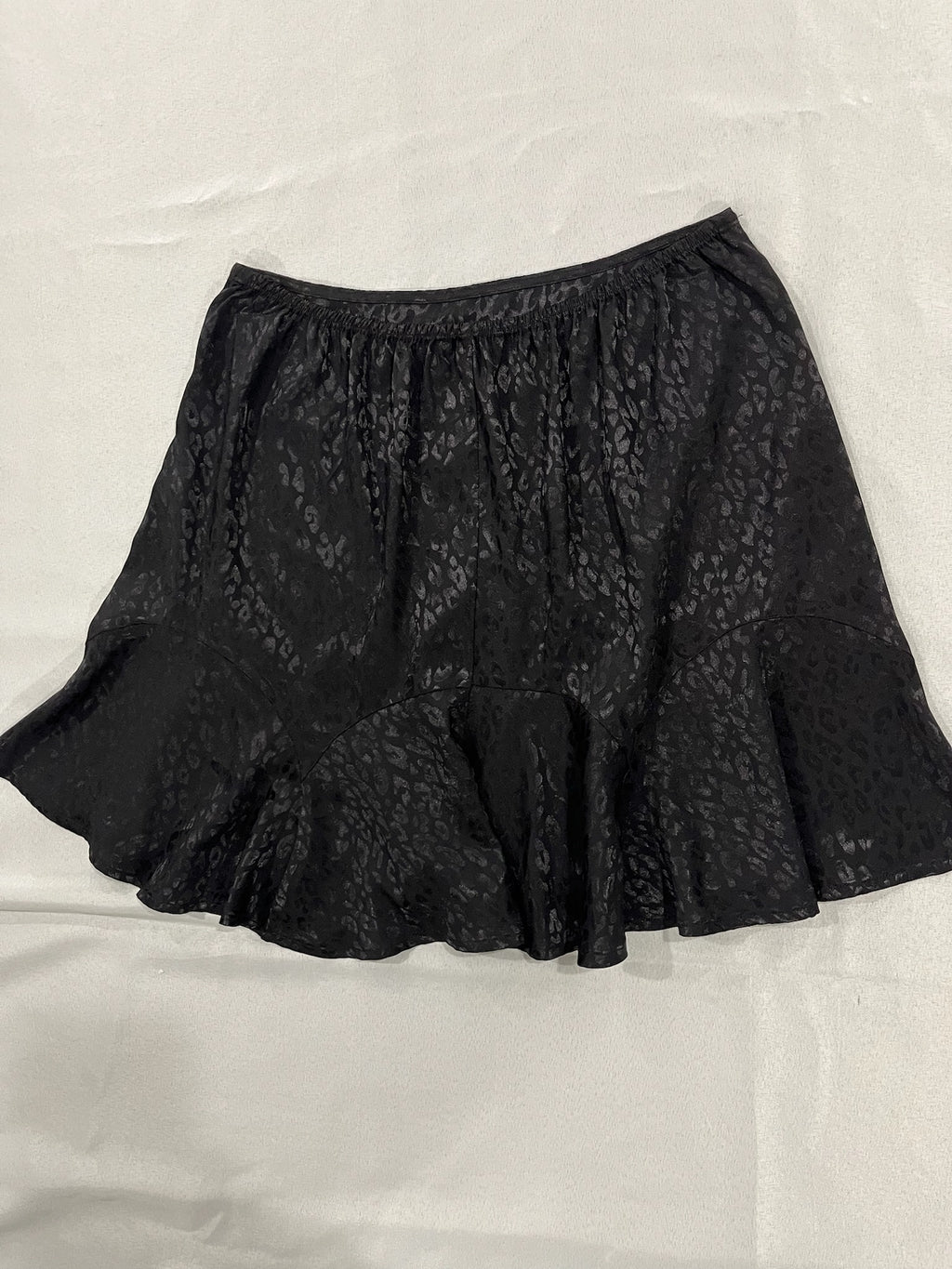 Women’s Black Leopard Print Skirt image 2