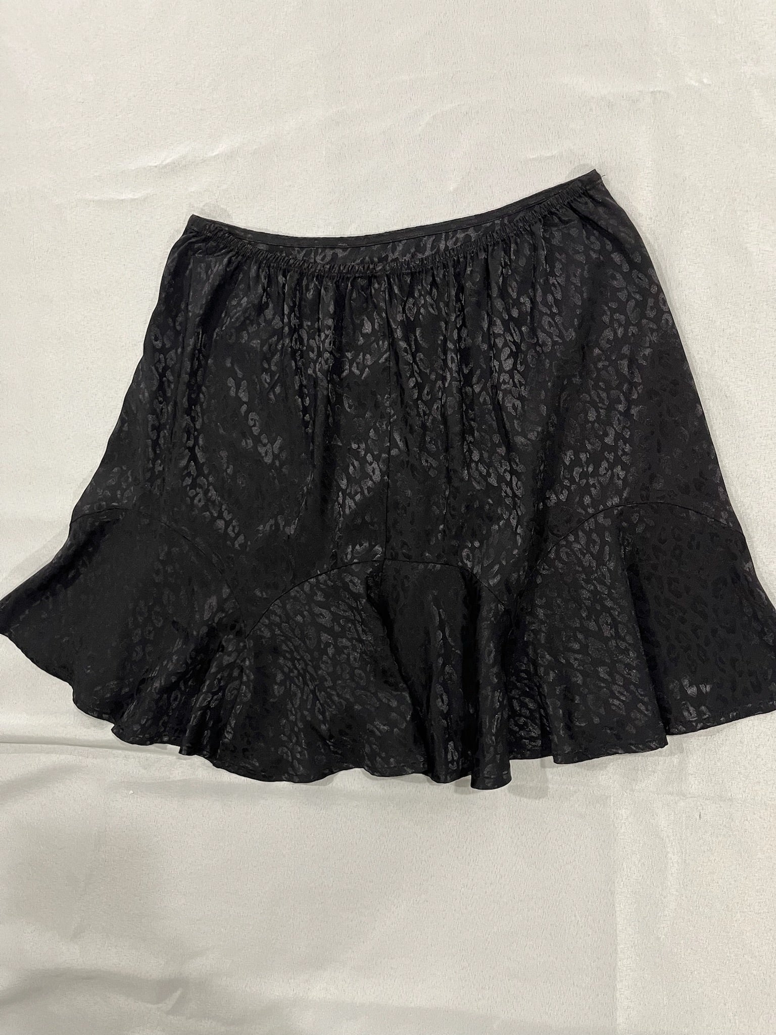 Women’s Black Leopard Print Skirt image 2