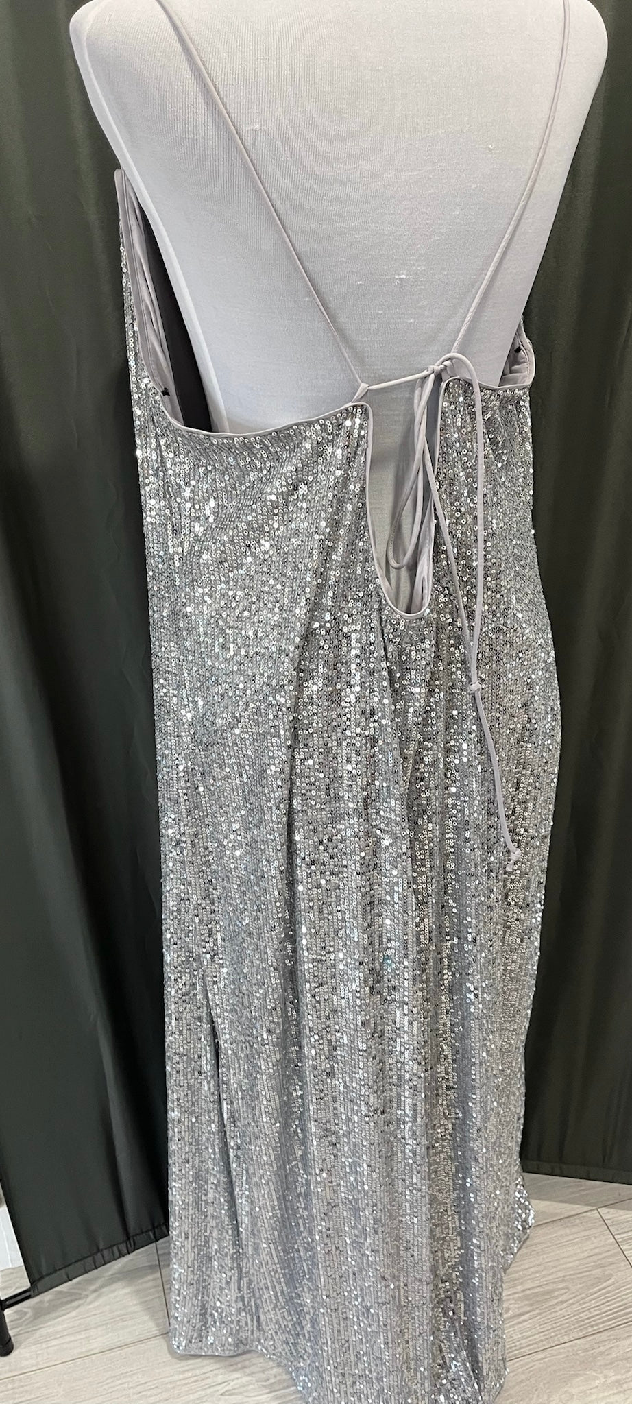 Women’s Silver Sequin Dress image 3