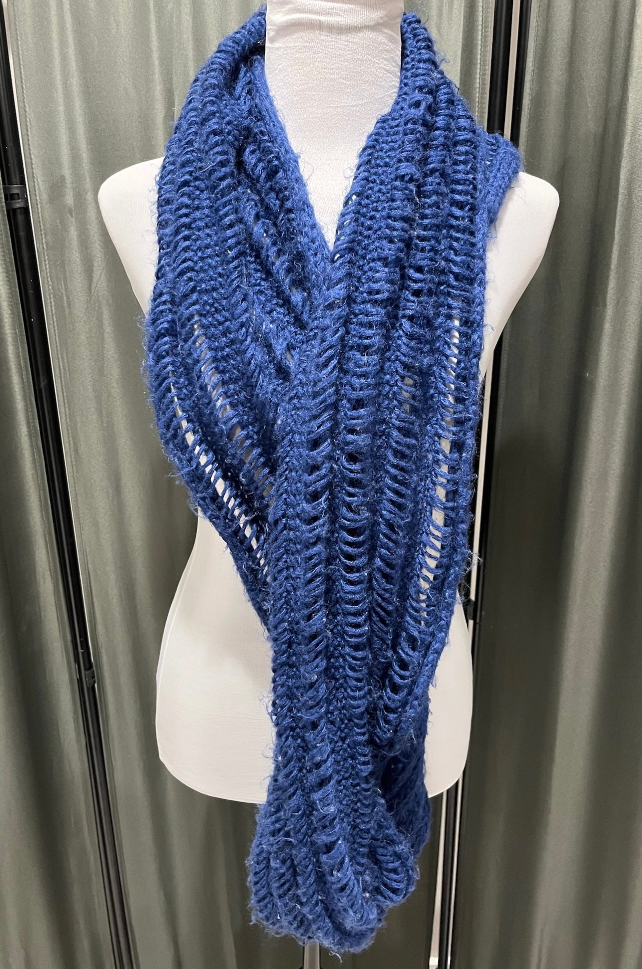 Knitted Blue Scarf image 0