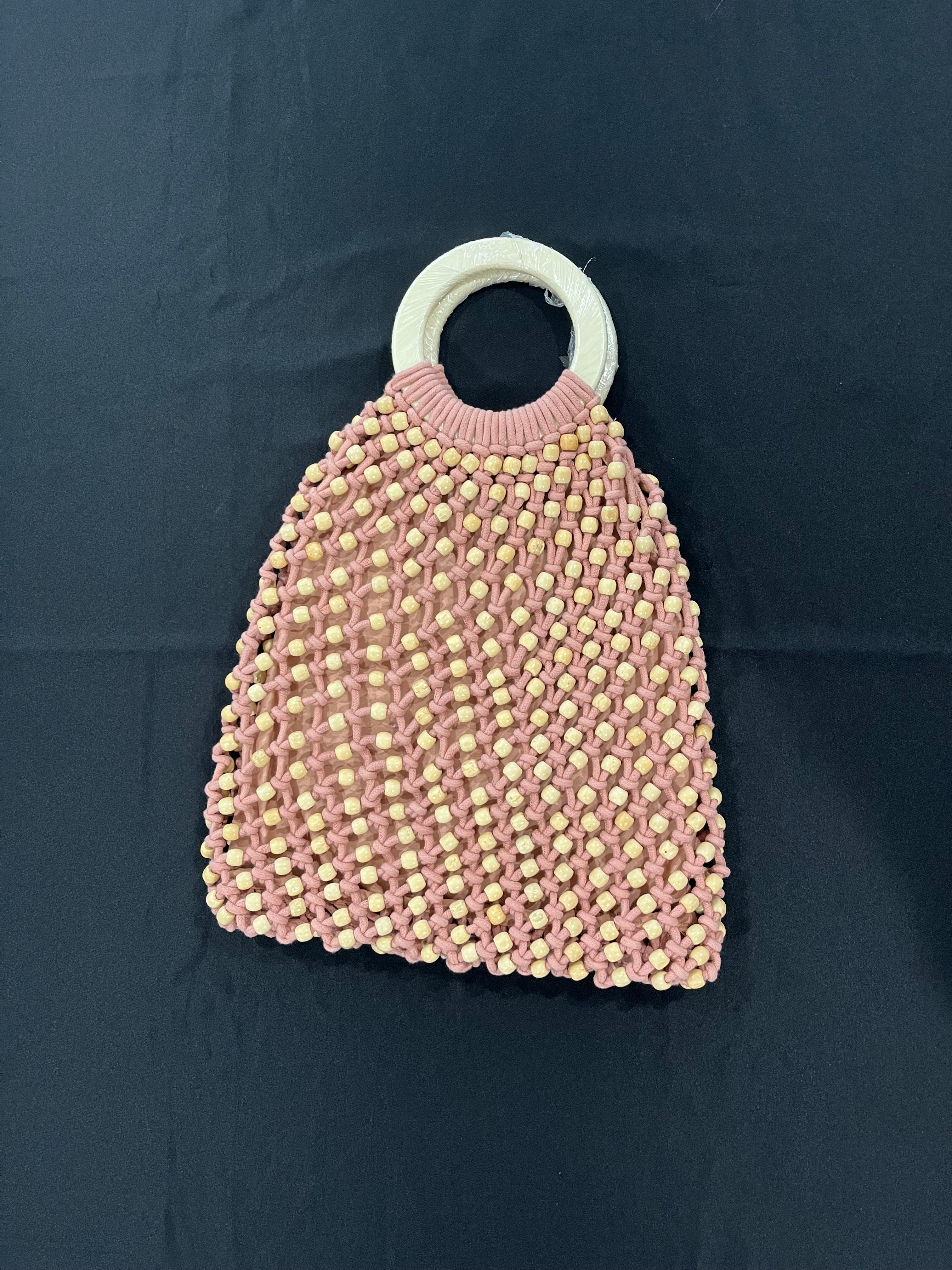 Pink Beaded Purse image 1