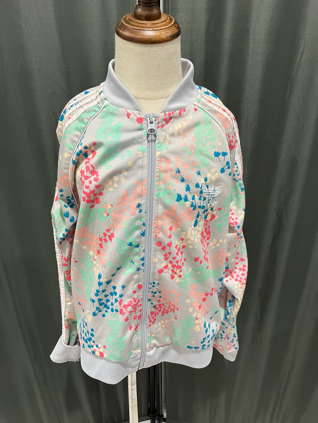 Girls Floral Zip Up Jacket image 0