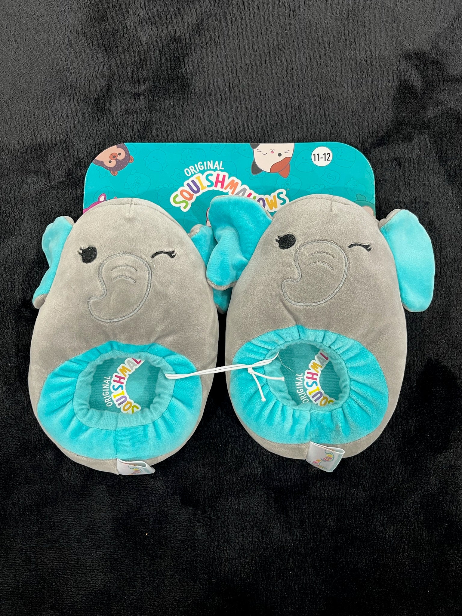 Childrens Squishmallow Elephant Slippers image 0