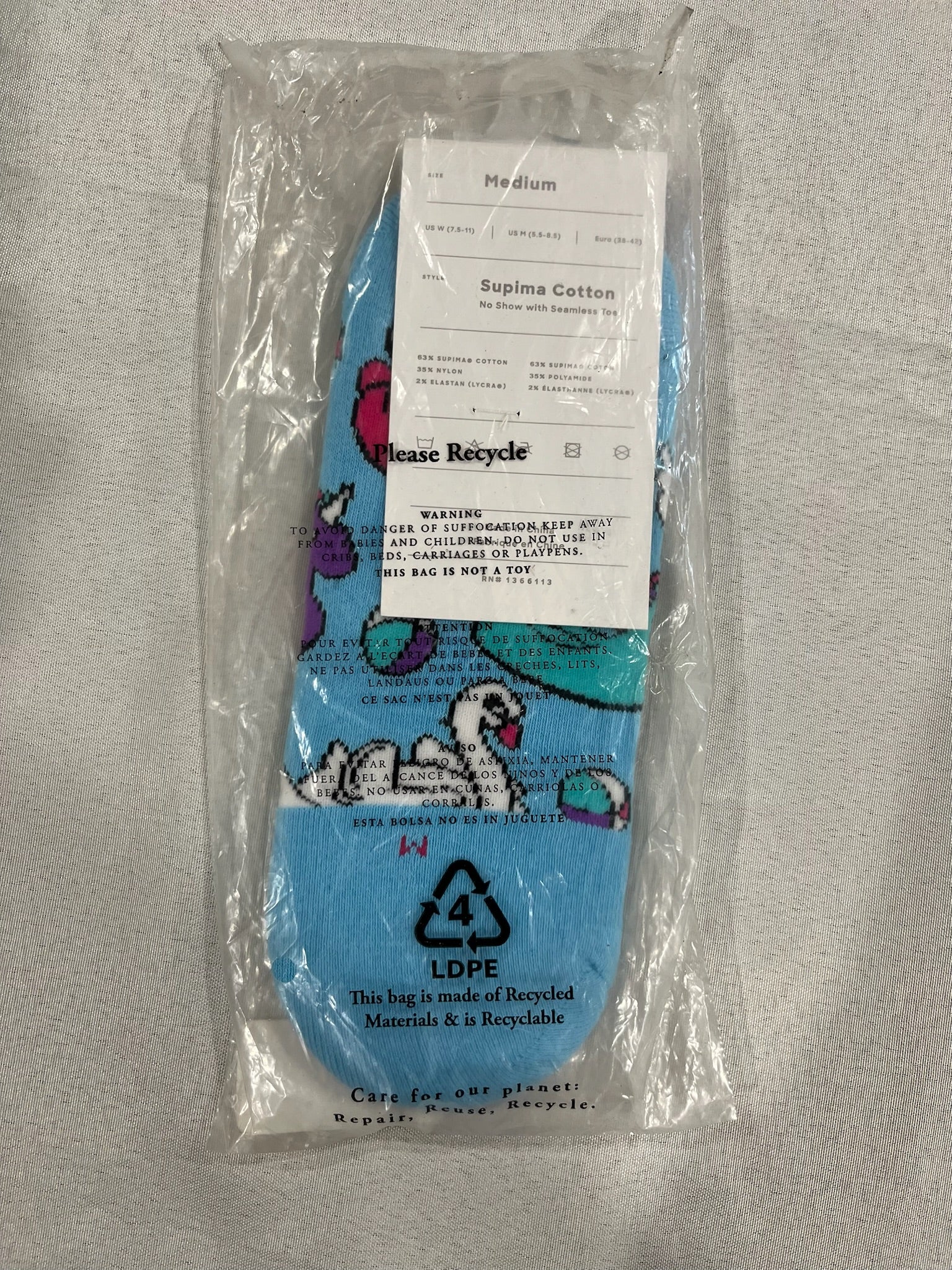 Unisex Float Your Boat No Show Socks image 1
