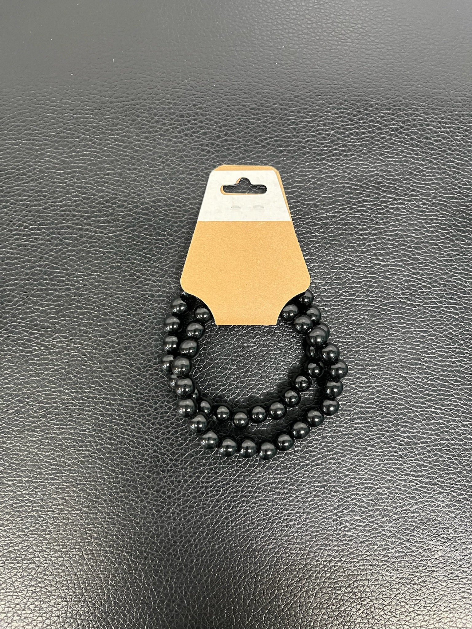 Black Beaded Braclet Set image 1