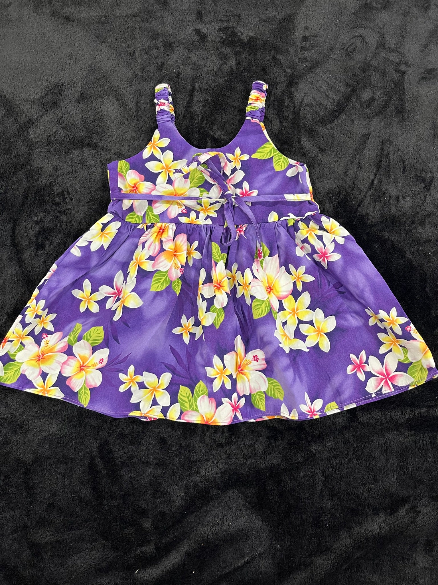 Girls Purple Hawaiian Dress image 2