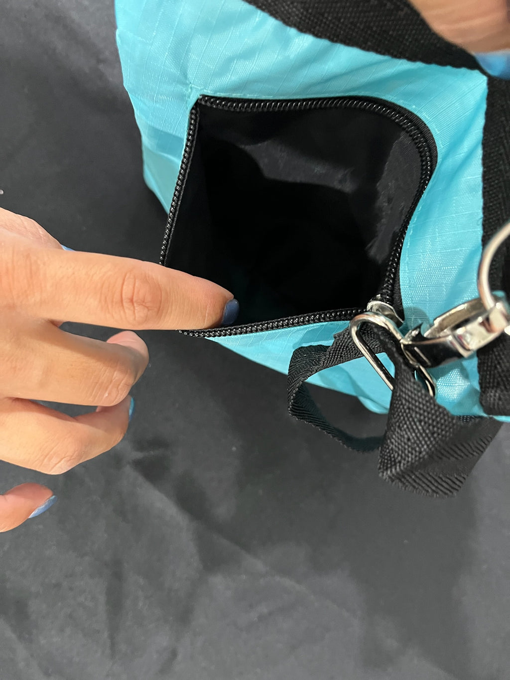 Blue & Black Purse image 7