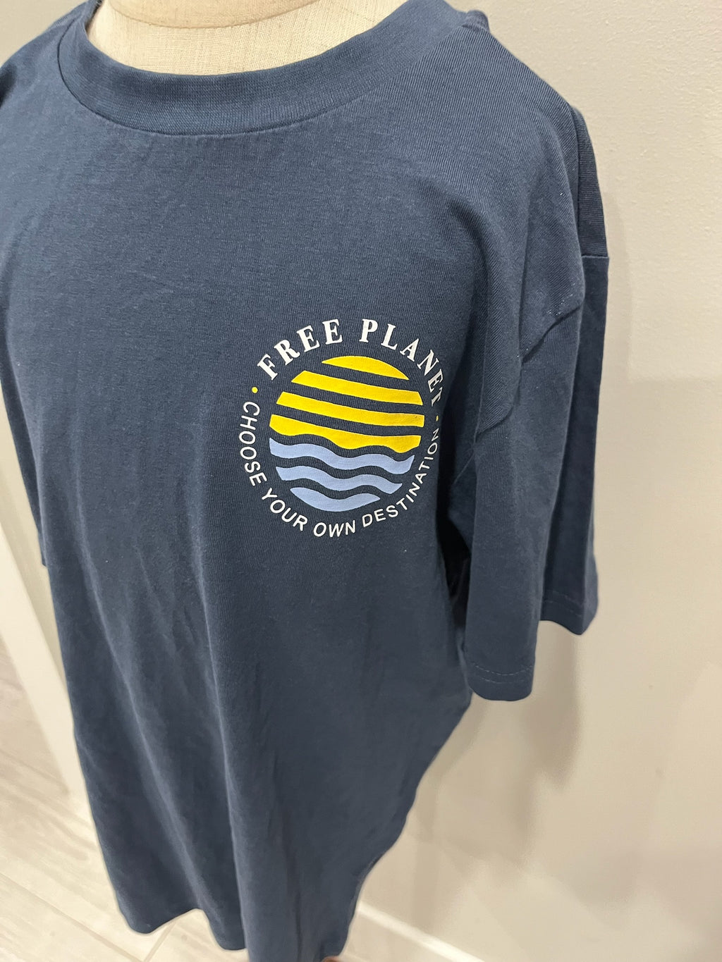 Boys Blue Free Planet Shirt image 2