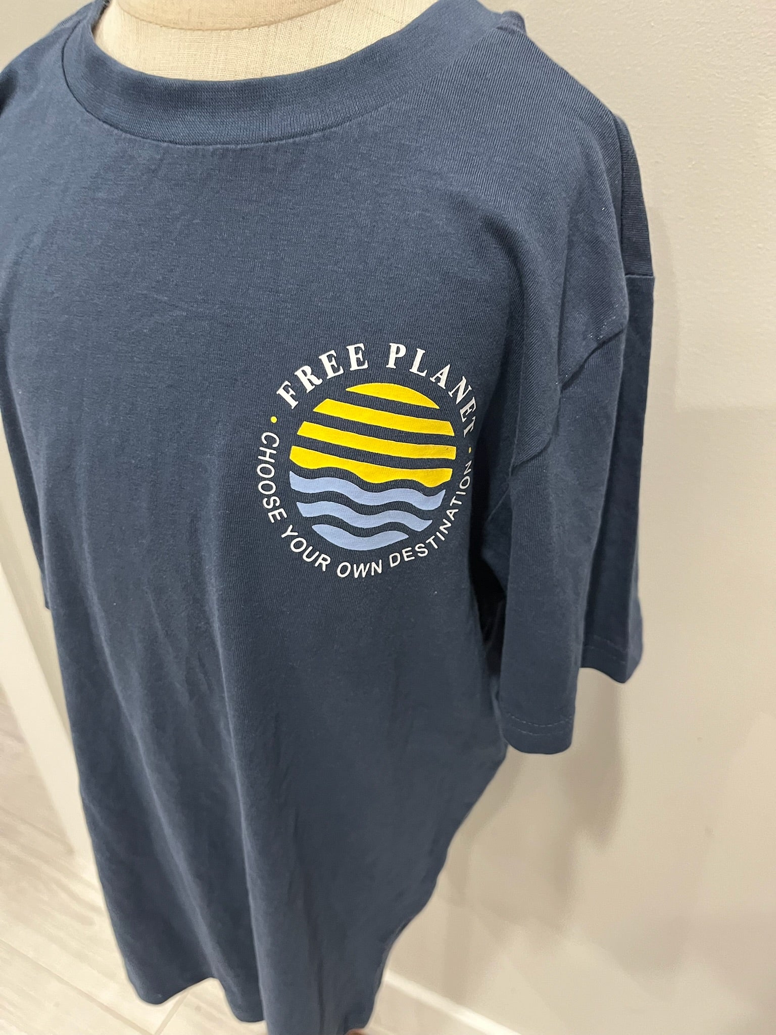 Boys Blue Free Planet Shirt image 2